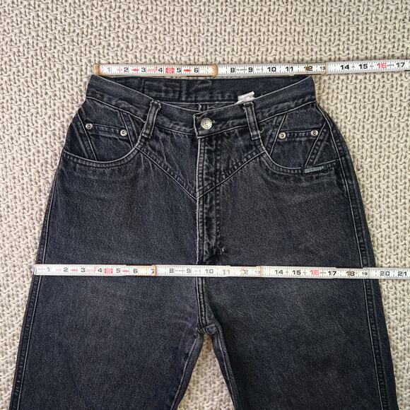 Vintage Western Rockies Rocky Mountain Black Jeans 29/9 - Size 24 x 35 - Picture 5 of 11